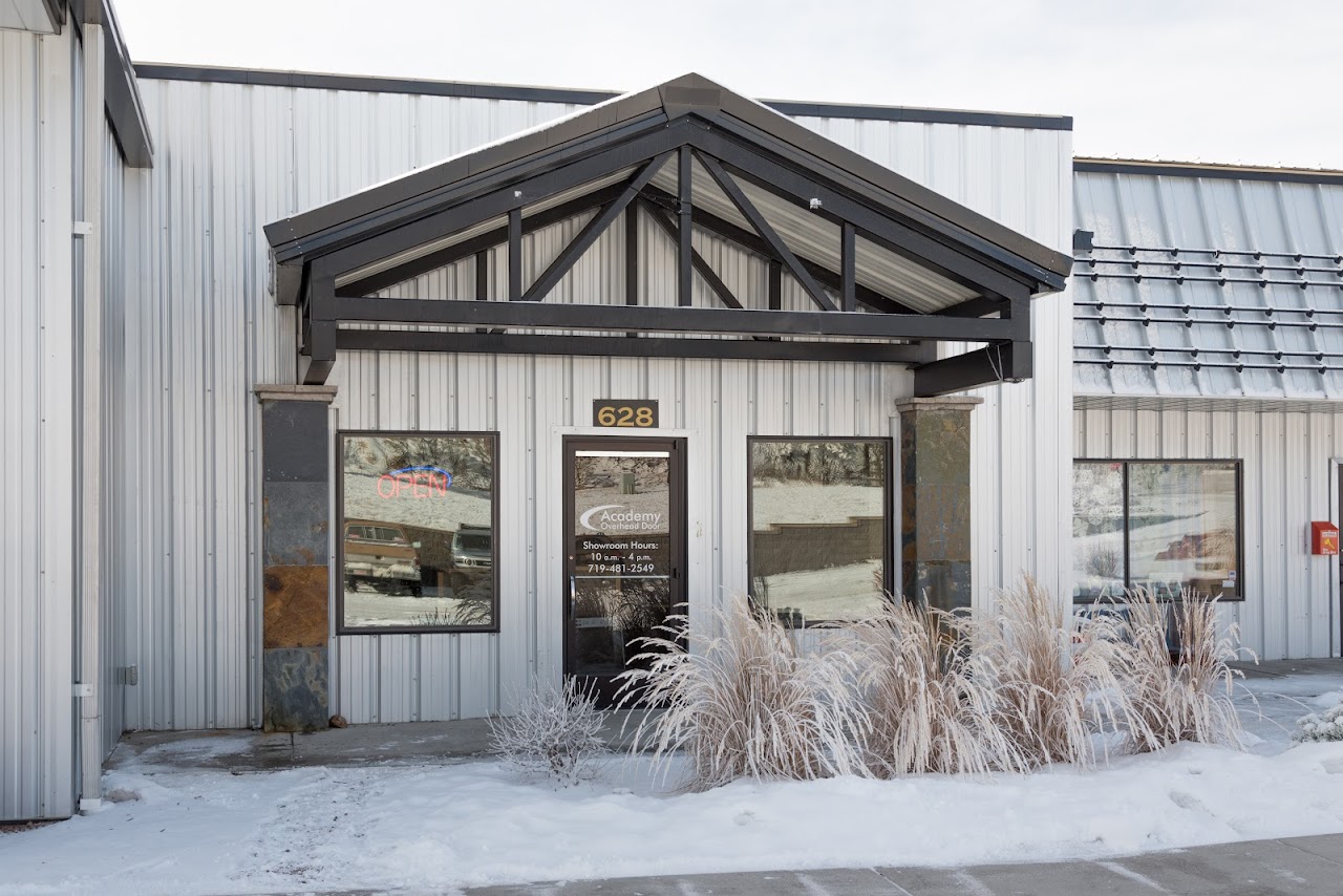 Exterior of the Academy Overhead Door showroom building